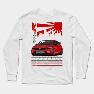 Civic Type R 2023 (Red) Long Sleeve T-Shirt